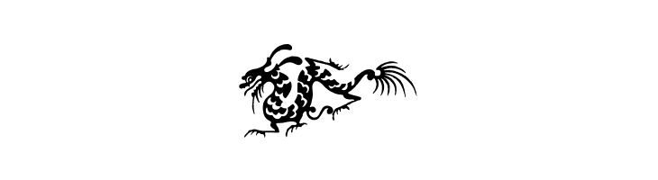 HFF Chinese Dragon  Free Fonts Download