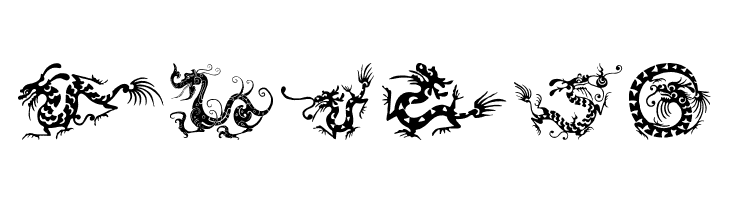 HFF Chinese Dragon  Free Fonts Download