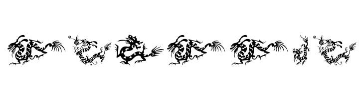 HFF Chinese Dragon  Free Fonts Download