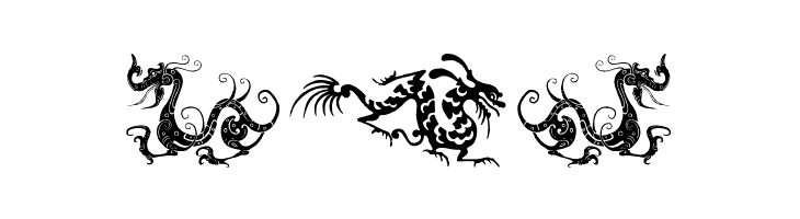 HFF Chinese Dragon  Free Fonts Download