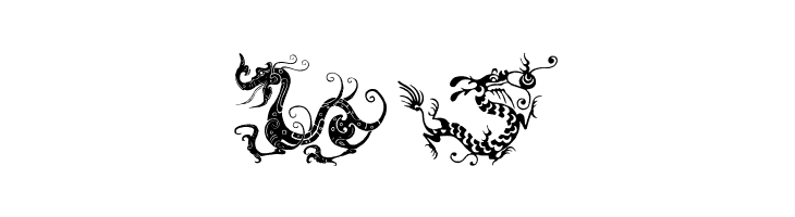 HFF Chinese Dragon  Free Fonts Download