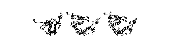 HFF Chinese Dragon  Free Fonts Download