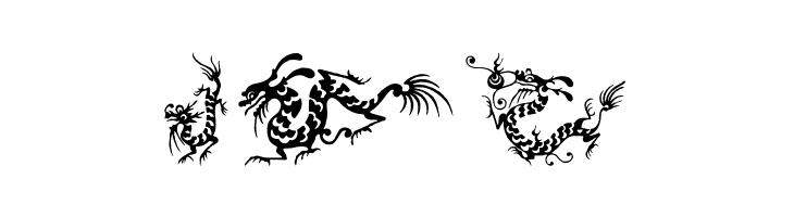 HFF Chinese Dragon  Free Fonts Download