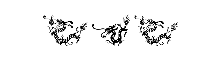 HFF Chinese Dragon  Free Fonts Download