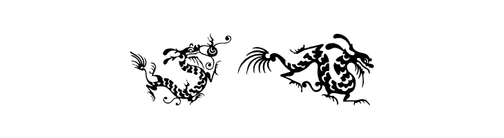 HFF Chinese Dragon  Free Fonts Download