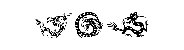 HFF Chinese Dragon  Free Fonts Download