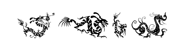 HFF Chinese Dragon  Free Fonts Download