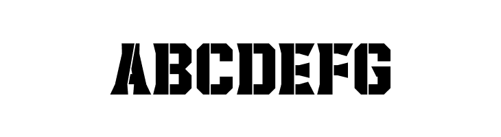 Headcorps Stencil  Free Fonts Download