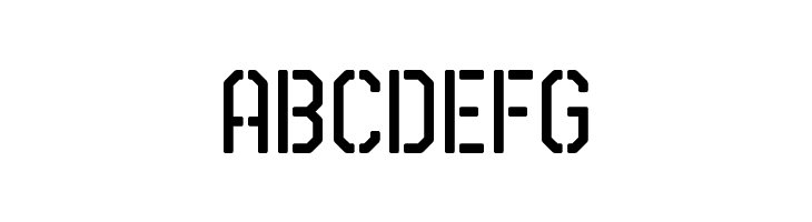 Airborne 86 Stencil  Free Fonts Download