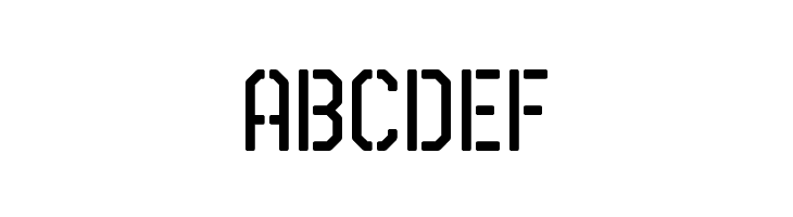Airborne 86 Stencil  Free Fonts Download