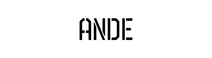 Airborne 86 Stencil  Free Fonts Download