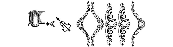 Deborah Extras/Ornaments  Free Fonts Download