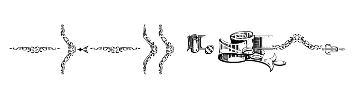 Deborah Extras/Ornaments  Free Fonts Download