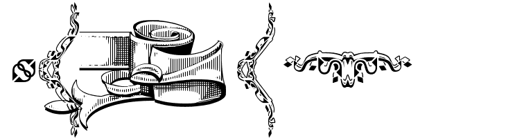 Deborah Extras/Ornaments  Free Fonts Download