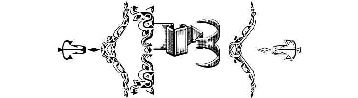 Deborah Extras/Ornaments  Free Fonts Download