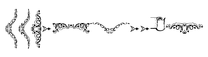 Deborah Extras/Ornaments  Free Fonts Download