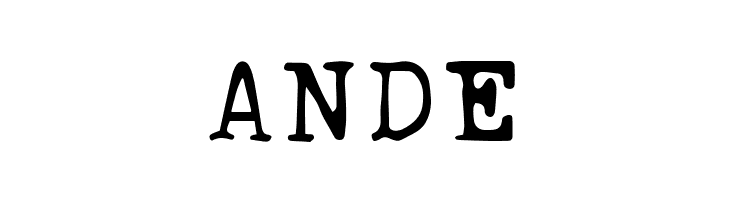 Ana's Rusty Typewriter  Free Fonts Download