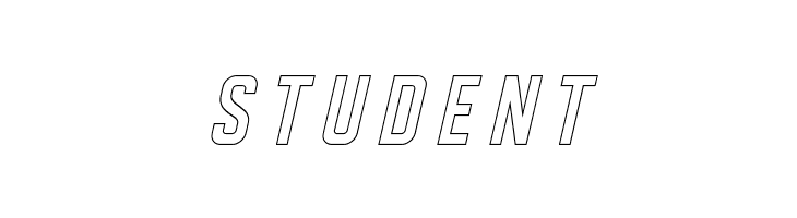 DISPLAYEDObliqueoutline  Free Fonts Download