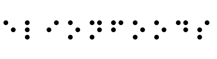 Braille Regular  Free Fonts Download