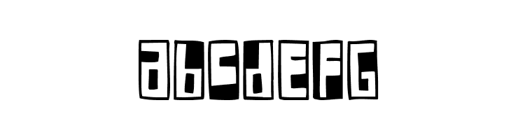 Box Font Negative  Free Fonts Download