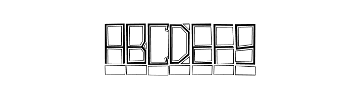 BlockTitling Outline  Free Fonts Download