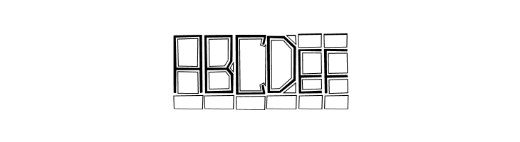 BlockTitling Outline  Free Fonts Download