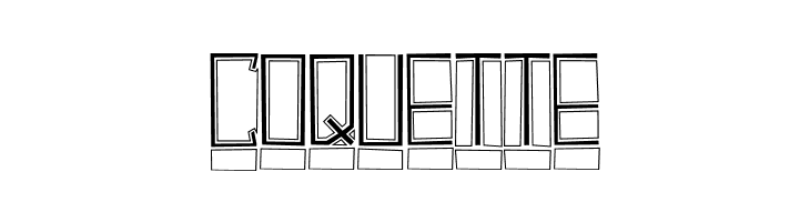 BlockTitling Outline  Free Fonts Download