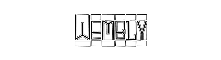 BlockTitling Outline  Free Fonts Download