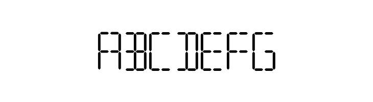 7 SEGMENTAL DIGITAL DISPLAY  Free Fonts Download
