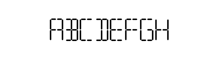 7 SEGMENTAL DIGITAL DISPLAY  Free Fonts Download