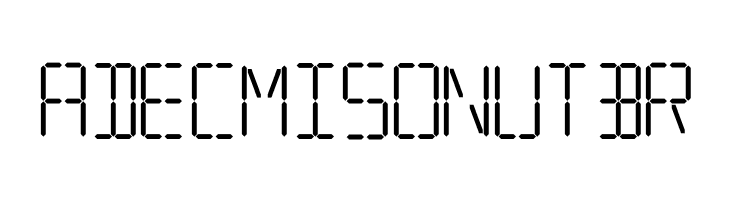 7 SEGMENTAL DIGITAL DISPLAY  Free Fonts Download