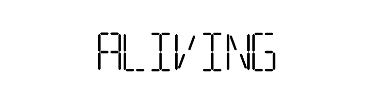 7 SEGMENTAL DIGITAL DISPLAY  Free Fonts Download