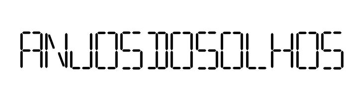 7 SEGMENTAL DIGITAL DISPLAY  Free Fonts Download