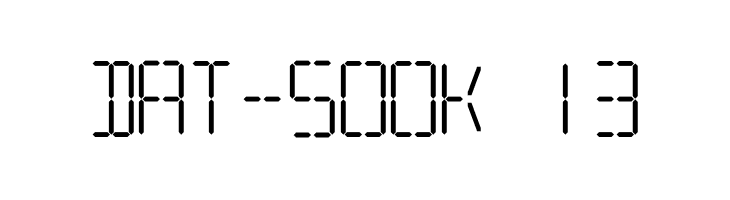 7 SEGMENTAL DIGITAL DISPLAY  Free Fonts Download