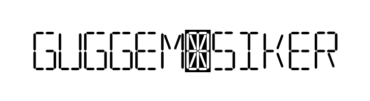 7 SEGMENTAL DIGITAL DISPLAY  Free Fonts Download