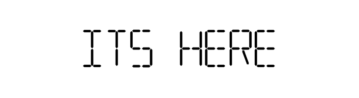 7 SEGMENTAL DIGITAL DISPLAY  Free Fonts Download