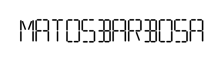 7 SEGMENTAL DIGITAL DISPLAY  Free Fonts Download