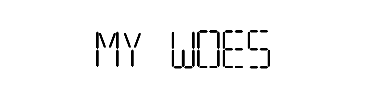 7 SEGMENTAL DIGITAL DISPLAY  Free Fonts Download