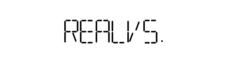 7 SEGMENTAL DIGITAL DISPLAY  Free Fonts Download