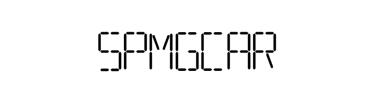 7 SEGMENTAL DIGITAL DISPLAY  Free Fonts Download