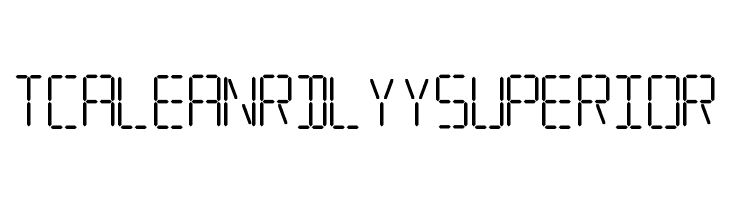 7 SEGMENTAL DIGITAL DISPLAY  Free Fonts Download