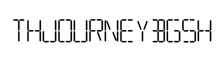 7 SEGMENTAL DIGITAL DISPLAY  Free Fonts Download