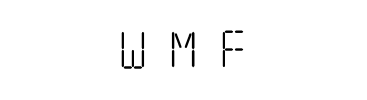 7 SEGMENTAL DIGITAL DISPLAY  Free Fonts Download