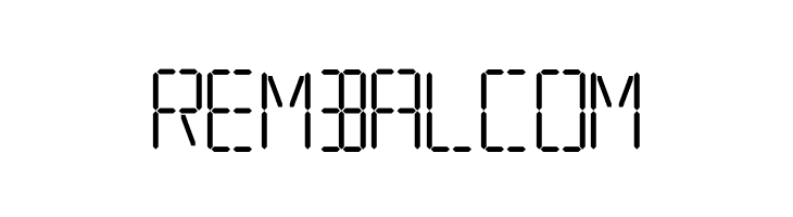 7 SEGMENTAL DIGITAL DISPLAY  Free Fonts Download