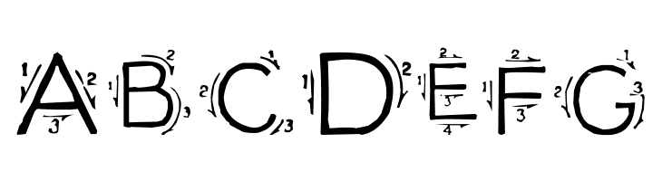 Single Stroke  Free Fonts Download