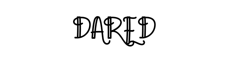 Agatha Caroline Outlined  Free Fonts Download