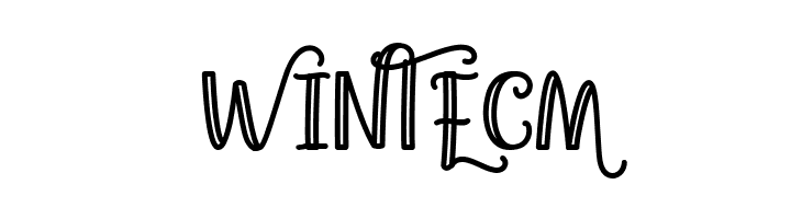 Agatha Caroline Outlined  Free Fonts Download