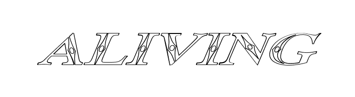 Occoluchi Italic Outline  Free Fonts Download