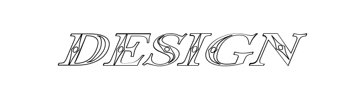 Occoluchi Italic Outline  Free Fonts Download