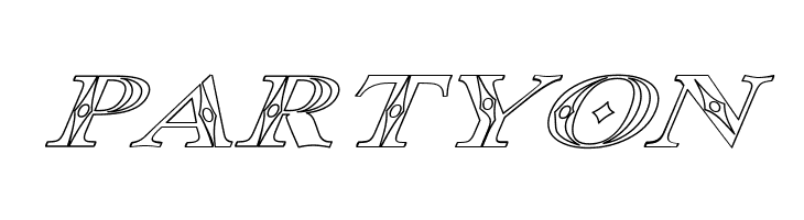 Occoluchi Italic Outline  Free Fonts Download